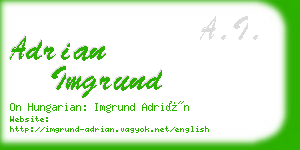 adrian imgrund business card